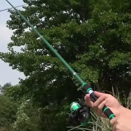 Telescopic Fishing Rod 5 2 1 Spinning Fishing Reel With Fishing Lure Set 1 8M 6ft