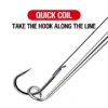 17 5cm Fishing Hook Quick Removal Device Security Extractor Stainless Steel Hook Detacher Removal Fishhook Disgorger