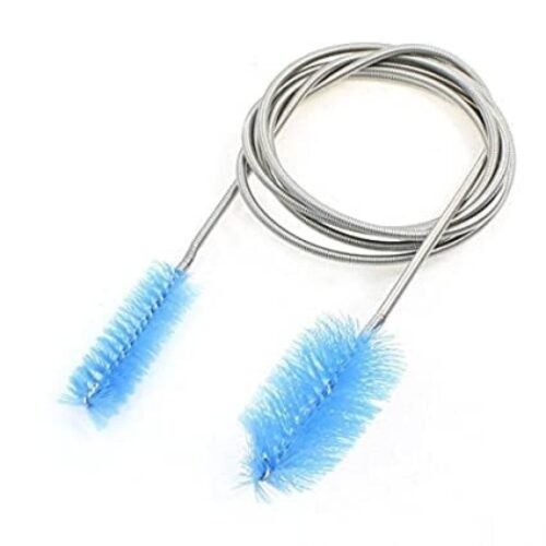 Aquarium Stainless Steel Cleaning Brush 155 CM Double Headed Brush Hose Lily Pipe Brush EVO