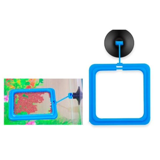 Aquarium Fish Tank Ring Feeder Floating Food Water Plant Buoyancy Circle Aquarium Fish Feeding Ring Square Circle