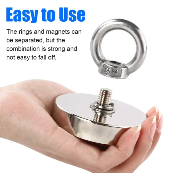 Super Strong N45 Neodymium Magnet for Fishing and Salvage