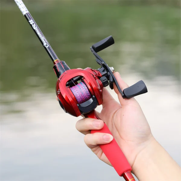 Portable Casting Fishing Rod Reel Set 2 Section Lure Rod