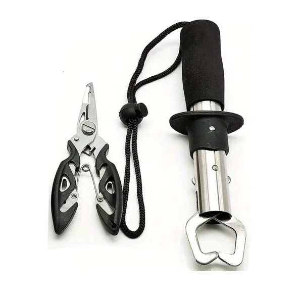 Kit Fishing Pliers and Fish Lip Gripper Muti Function Tools Fishing Tackle Set