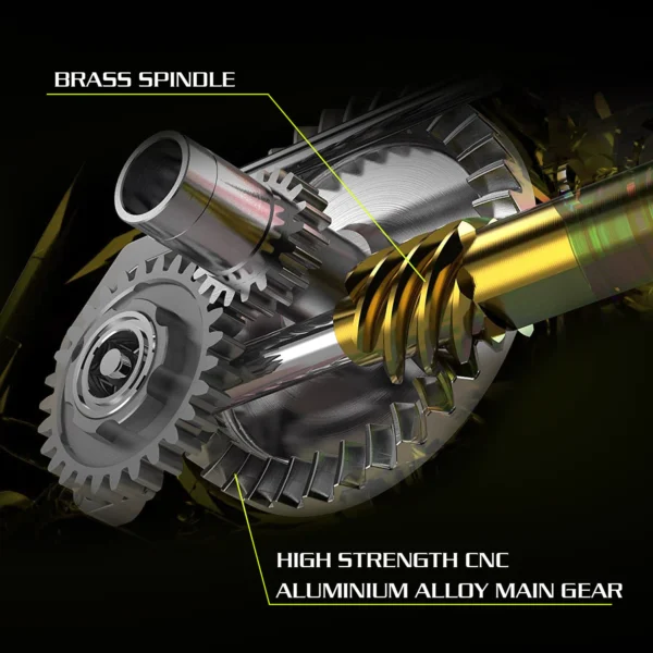 Spinning Fishing Reel Max 20LBS Drag Powerful 5 2 1 High speed Mental Waterproof Rotating Reel for Bass Trout Suitable Free Hooks