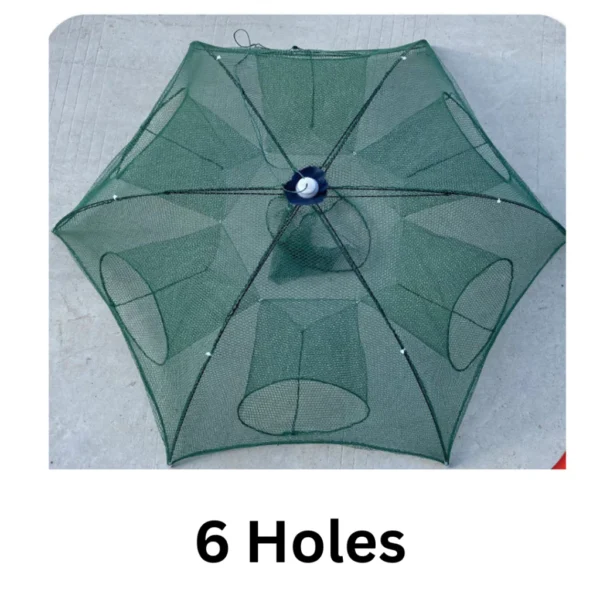 Portable Folding Fishing Net Shrimp Cage Nylon Automatic Foldable Catch Fish Trap