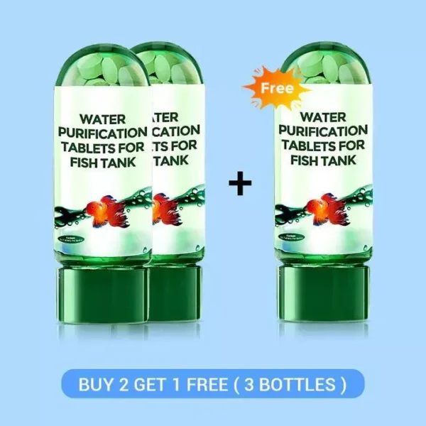 Ultra Strong Aquarium Water Purifier Tablets Fast Acting Removes Algae Toxins Safe for Fish Coral