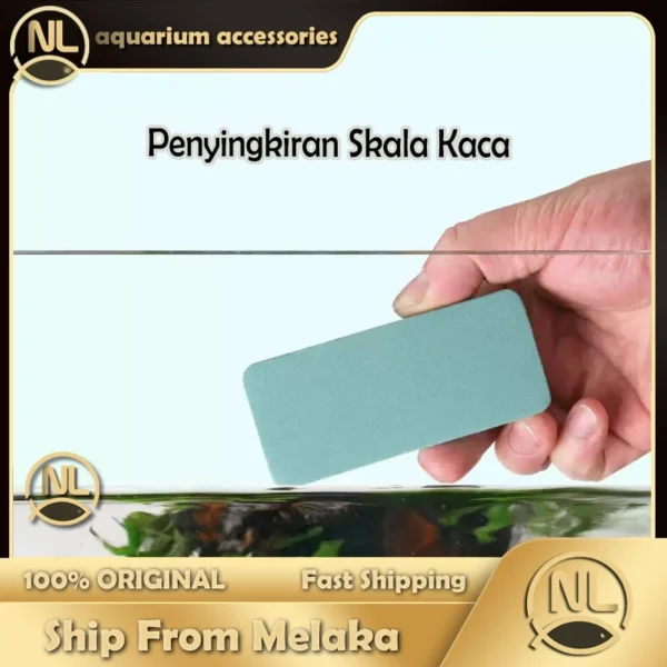 Aquarium Glass Cleaner Scale Removal Scratch Free Cleaning Pad for Fish Tank