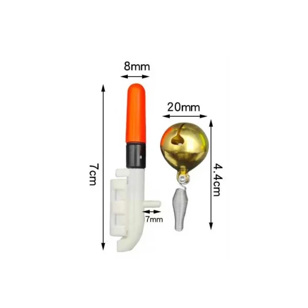 Explosive Flash Fishing Rod Lightstick Removable LED Float Pole Light CR425 Battery Glow Stick Snap on Electronic Pole Light Outdoor Fishing Tackle