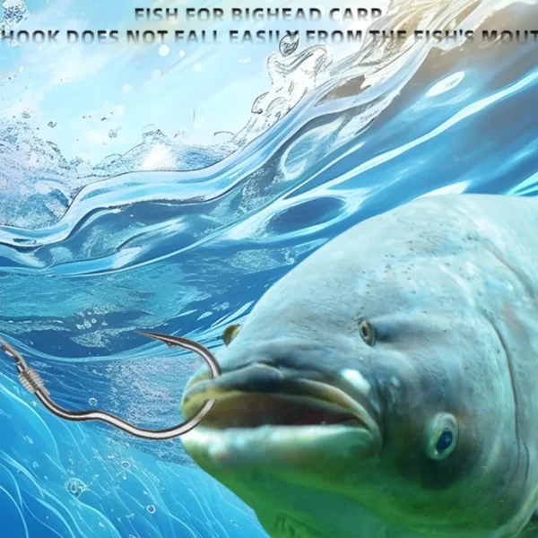 sg-11134201-7rbkw-lo4vsniont370e.webp 12pcs Fishing Flipping Hook Automatic Anti Running Fish Anti Drop Line Double Barb With Titanium Manganese Alloy Magic Handy