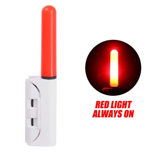 Explosive Flash Fishing Rod Lightstick Removable LED Float Pole Light CR425 Battery Glow Stick Snap on Electronic Pole Light Outdoor Fishing Tackle