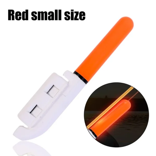 Explosive Flash Fishing Rod Lightstick Removable LED Float Pole Light CR425 Battery Glow Stick Snap on Electronic Pole Light Outdoor Fishing Tackle