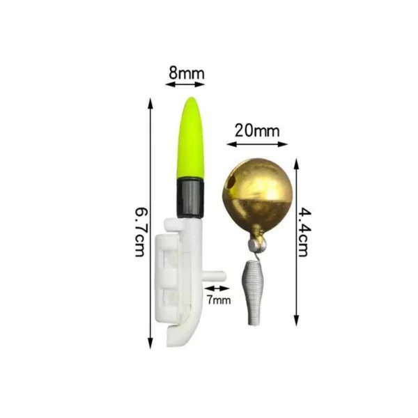 Explosive Flash Fishing Rod Lightstick Removable LED Float Pole Light CR425 Battery Glow Stick Snap on Electronic Pole Light Outdoor Fishing Tackle