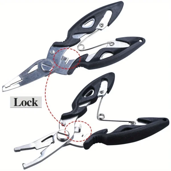 Kit Fishing Pliers and Fish Lip Gripper Muti Function Tools Fishing Tackle Set