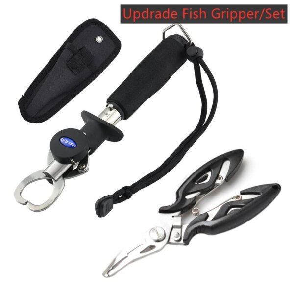 Fishing Lip Grip Plier Pancing Jigging Casting Tackle Tool Stainless Steel Anti Slip Easy Remove