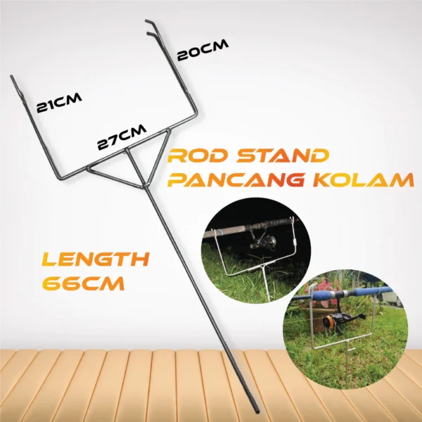 Rod Stand Fishing Pantai Reel Stand Pancing Kolam Rod Holder