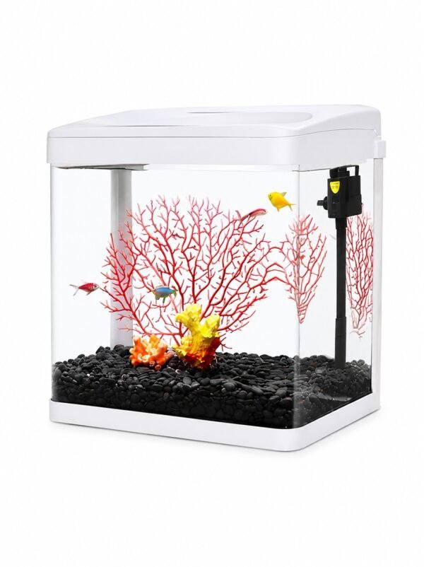 OSEAN MASTER Aquarium Set Complete Glass Fish Tank with Filter Pump Clear View Easy Setup Home Ofc